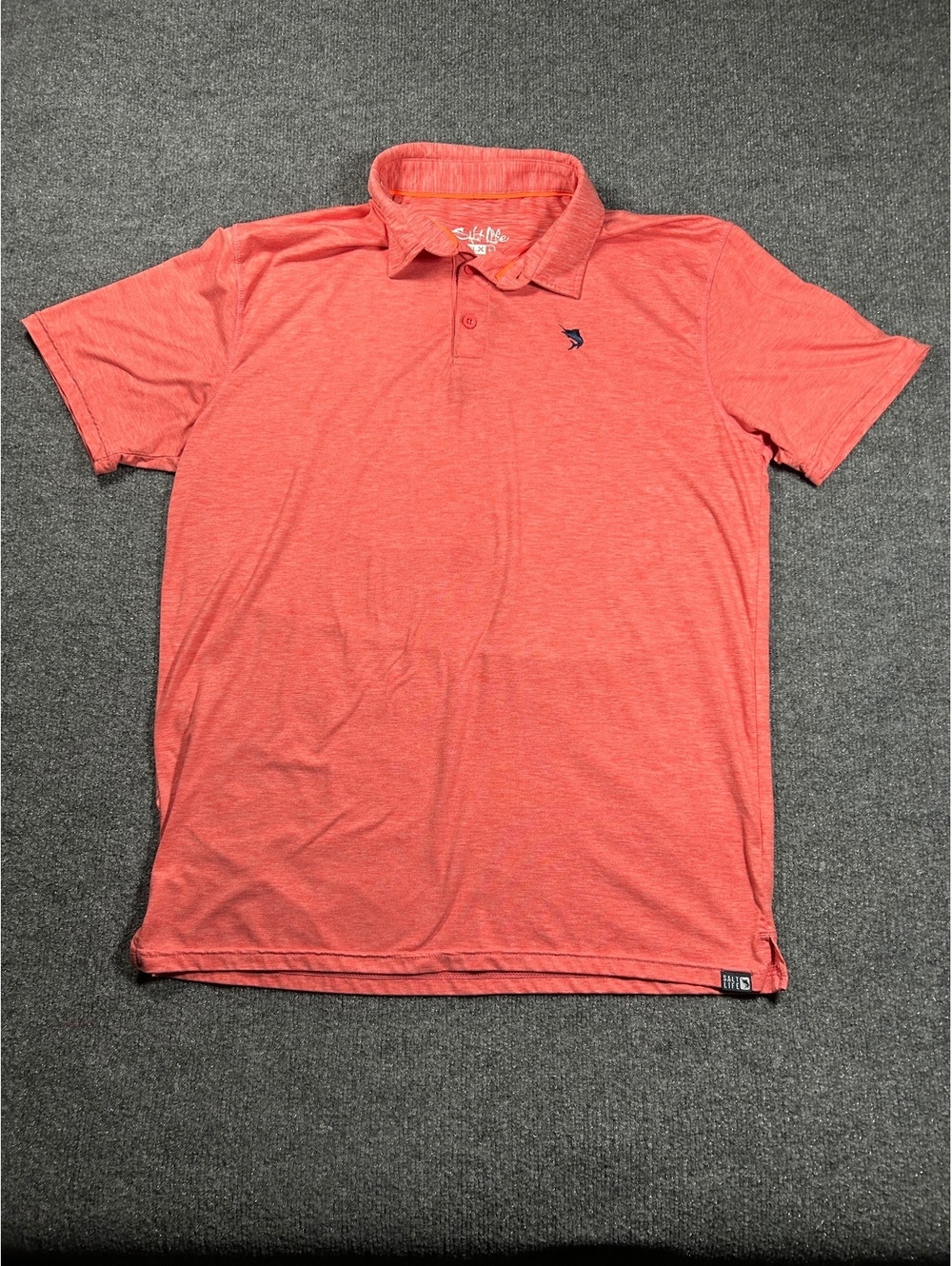 Salt Life Men's Coral Polo Shirt SLX Large